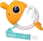 Mombella Baby Teething Toys for Babies 3 Months Up, Clownfish Teether with Pacifier Clip to Clip on, Food Grade Silicone Infant Teething Toys, Baby Chew Toys, Easy to Hold, Dishwasher Safe, Saffron - Image 2