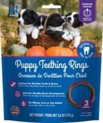 N-Bone Puppy Teething Ring Pumpkin Flavor, 3.6 oz, 3 Pack - Image 2