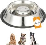 NEATER PET BRANDS Slow Feed Bowl Stainless Steel Metal (Non Tip Style) - Stops Dog Food Gulping, Bloat and Rapid Eating (Large, Non-Tip Base) - Image 2