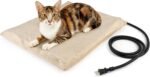 NICREW Pet Heating Pad for Dogs and Cats, Heated Cat Bed with Steel-Wrapped Cord and Soft Fleece Cover, 17.7 x 15.7 Inches, 30 Watts - Image 2
