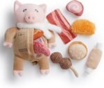 Nocciola Stuffed Pig Dog Toys: Funny Squeaky Crinkle Dog Chew Toys for Small Medium Breed, Plush Puzzle Training Pet Toys, Burrow Hide and Seek Mental Stimulation Anxiety Relief, 9 Packs - Image 2