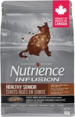 Nutrience Infusion Healthy Senior Cat Food, 5 kg (11 lb), Canadian Chicken, Freeze-Dried Infused Kibble, Dry Cat Food, Nourriture Pour Chat, Manger Pour Chat - Image 2