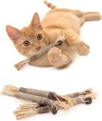 PAKESI Silvervine Catnip Sticks 4-Piece Set of cat Toys, Chew Toys for Kittens Teeth Cleaning, Indoor cat Interactive Toys, Suitable for All Cats Chewing Sticks to Relieve Stress - Image 2