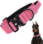 PICKLE WICKLE Tacticozy Comfort Collar - Durable High Density Nylon - Quick Release Buckle - Comfort Grip Handle - Soft Neoprene Padding - Adjustable Length (Pink, Extra Large) - Image 2