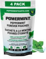 POWERMINT Peppermint Forever Pouches for Home, Farm and Vehicle. Premium Quality. 4-PACK - Image 2