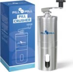 Pill Mill Pill Crusher - Crushes Multiple Tablets to a Fine Powder - Metal Pill Grinder - Tablet Pulverizer Suitable for Travel - Great Feeding tube use and Pets - Image 2