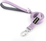 Plutus Pet Heavy Duty Dog Leash with Lockable Aluminum Carabiner, 4/6 Feet Long, Double-Sided Reflective Nylon, Padded Handle, for Puppy, Small, Medium and Large Dogs (Lilac Purple, 2.5 x 120cm) - Image 2