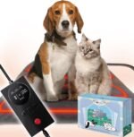 Pressure Activated Pet Heating Pad,Dog Heating Bed with Timer,Gravity Sensing,Automatic or Manual Mode,Adjustable Temperature,Chew Resistant Cord,Waterproof & Washable Heated Pet Bed 55 x 45cm - Image 2