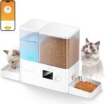 ROJECO Automatic Cat Feeder WiFi,APP Control Cat Food Dispenser,Timed Auto Pet Feeder for Cats and Dogs,5L Cat Feeder Automatic and 3.5L Gravity Water Dispenser,8.5L Cat Food and Water Dispenser - Image 2