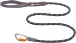 Ruffwear, Knot‑a‑Leash, Climbing‑Inspired Rope Leash, 5 ft Reflective Rope, Secure Auto‑Locking Swivel Carabiner, Tubular Handle, Accessory Loop for Pick‑Up Bags, Obsidian Black, Large - Image 2