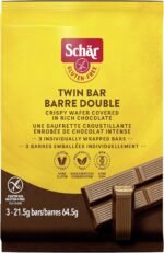 SCHAR Gluten-Free Twin Bar Chocolate Cookies - Non-GMO, Preservative-Free Wafer Cookies with Rich Milk Chocolate, 64.5g - Image 2