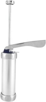 Stainless Steel Cookie Press Kit with 20 Molds & 4 Icing Nozzles - Easy to Use DIY Biscuit Maker for Decorating Cookies, Cupcakes, and Baking Fun for Beginners & Professionals - Image 2