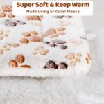 WADY 3PCS Guinea Pig Bed,Soft Rabbit Bedding Cage Liner Warm Bunny Mats Pee Pads Fleece Blanket Plush Hamster Sleep Beds Ferret Squirrel Hedgehog Rat (2Small+1Large) - Image 2