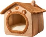 Winter Warm Cat House, Indoor Cat Sleeping Bed, Plush Comfortable Pet Nest Cave for Cats Puppy Dog - Image 2