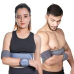 Wonder Care-Left Right Shoulder Immobilizer Arm Sling Elastic Brace for Clavicle Collar Bone Dislocation Subluxation Shoulder stabilizer Compression Brace After Rotator Cuff Surgery-Grey size-7. - Image 2