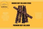 Beef Collagen Sticks for Dogs - Long Lasting Collagen Chews *(12 INCH Braided 4-6 Pack Approx. 500 Grams)* - Rawhide Free - Bully Stick Alternative High Protein Dental Treats Supports Joint Health - Image 7