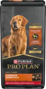 Purina Pro Plan Complete Essentials Dry Dog Food, Shredded Blend Beef & Rice - 15.9 kg Bag - Image 3