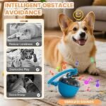 Interactive Dog Toys Ball, 2026 New Smart Pet Puppy Ball with Ropes, Random Path Electric Automatic Moving and Rolling Dogs Toy, for Small Medium Large Dogs Daily Training (Blue) - Image 3