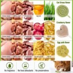 21pcs Cat Lollipop Treats, Freezed Dried Cat Grass Treats, High Protein for Hairball Control and Healthy Coat, Cat Treats with Catgrass, Cranberry, Egg Yolk Flavor - Image 3