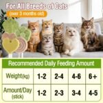 21pcs Cat Lollipop Treats, Freezed Dried Cat Grass Treats, High Protein for Hairball Control and Healthy Coat, Cat Treats with Catgrass, Cranberry, Egg Yolk Flavor - Image 6