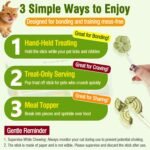 21pcs Cat Lollipop Treats, Freezed Dried Cat Grass Treats, High Protein for Hairball Control and Healthy Coat, Cat Treats with Catgrass, Cranberry, Egg Yolk Flavor - Image 9