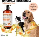 Deley Naturals Wild Alaskan Salmon Oil for Dogs & Cats - New & Improved Salmon Oil Plus Formula - Fish Oil for Dogs with DHA & EPA Fatty Acids - Omega 3 for Dogs Immunity, Healthy Skin & Coat - 237ml - Image 7
