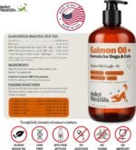 Deley Naturals Wild Alaskan Salmon Oil for Dogs & Cats - New & Improved Salmon Oil Plus Formula - Fish Oil for Dogs with DHA & EPA Fatty Acids - Omega 3 for Dogs Immunity, Healthy Skin & Coat - 237ml - Image 9