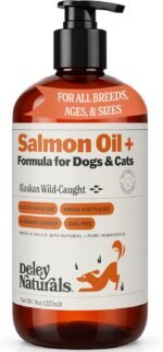 Deley Naturals Wild Alaskan Salmon Oil for Dogs & Cats - New & Improved Salmon Oil Plus Formula - Fish Oil for Dogs with DHA & EPA Fatty Acids - Omega 3 for Dogs Immunity, Healthy Skin & Coat - 237ml - Image 10