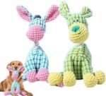 2026 New Durable Plush Dog Toys for Aggressive Chewers, Squeaky Chew Toy for Small Medium Large Dogs Puppy Teething Toys. (Blue+Green) - Image 2