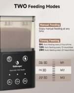 fishkeeper Automatic Fish Feeder for Aquarium - 320ML Large Capacity Adjustable Fish Feeder Automatic Dispenser with Timer for Vacation, Weekend or Daily Use, Three Fixed Methods - Image 4