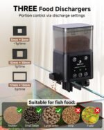 fishkeeper Automatic Fish Feeder for Aquarium - 320ML Large Capacity Adjustable Fish Feeder Automatic Dispenser with Timer for Vacation, Weekend or Daily Use, Three Fixed Methods - Image 5